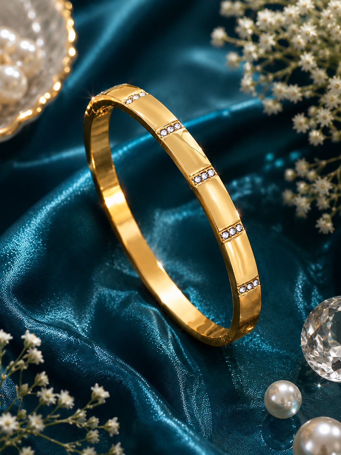 Aurelia Crystal Bangle