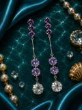 Amethyst Tide Cascade Earrings