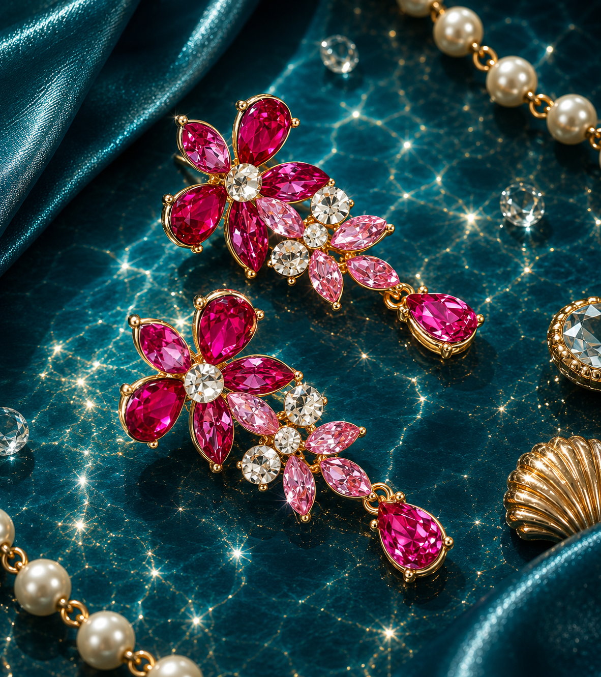 Bloom Radiance Drop Earrings