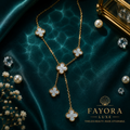 Moonlit Clover Necklace