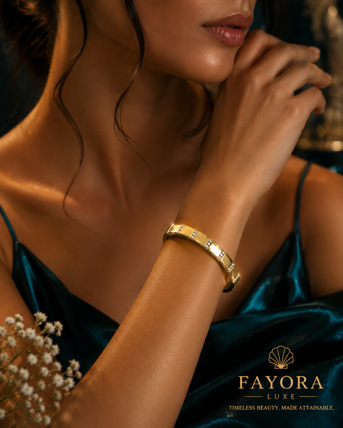 Aurelia Crystal Bangle