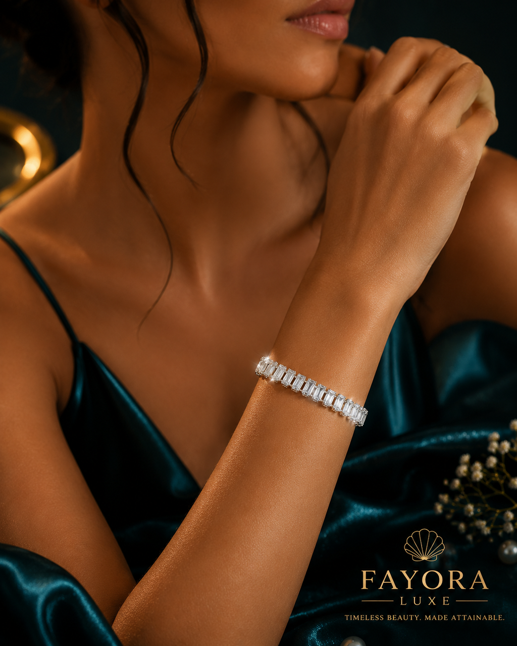 Celeste Crystal Tennis Bracelet